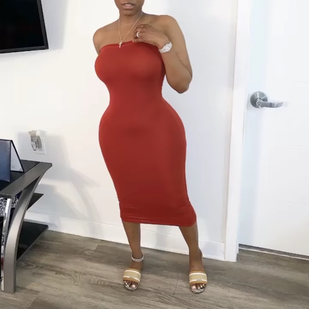 Rust Tube Dress